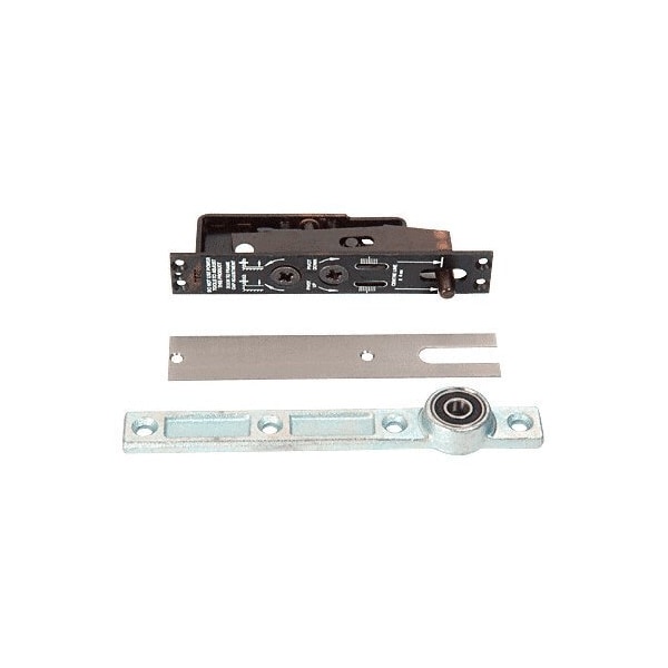 Heavy-Duty Adjustable Center-Hung Walking Beam Type Top Pivot W/ Brushed Stainless Cover Plate